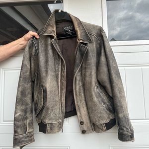 Eddie Bauer Vintage Leather Jacket ML